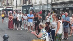 Fête de la musique Évreux, une foule de personne.